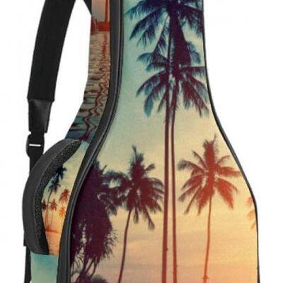 Acoustic Guitar Gig Bag 1 cm Thick Padding, Waterproof Electric Guitar Bag photo-2