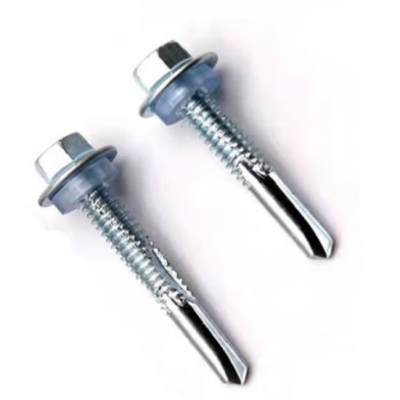 Stainless steel roof pan head/hex washer flange head self drilling screw