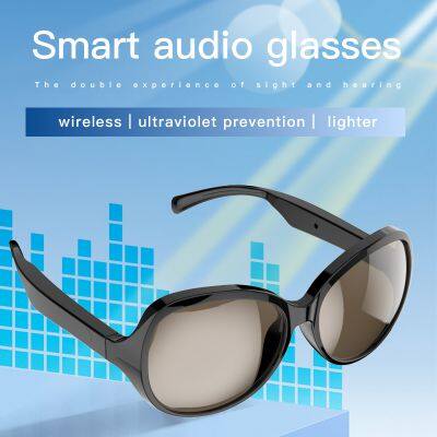 Smart Glasses Earphone Stereo Headset Dual Speaker Touch Wireless Bluetooth Sunglasses Headphone Travel Driving photo-5