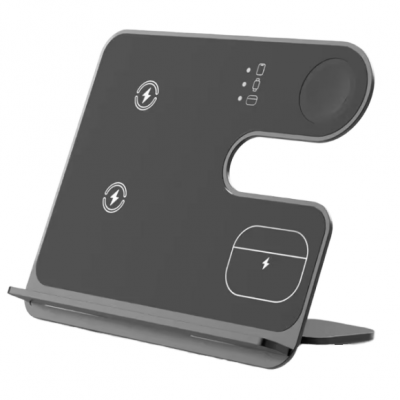 3-in-1 Magnetic Wireless Charger Support Mobile Phone Headset Watch Efficient Wireless Charging Table Base Stable