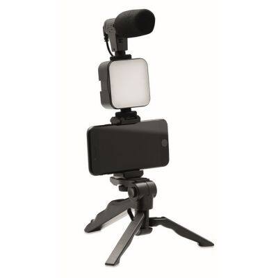 Portable Led Selfie Fill Lights Kit Table Tripod  Selfie Fill Light Vlog Making With Microphone Tripod Ki