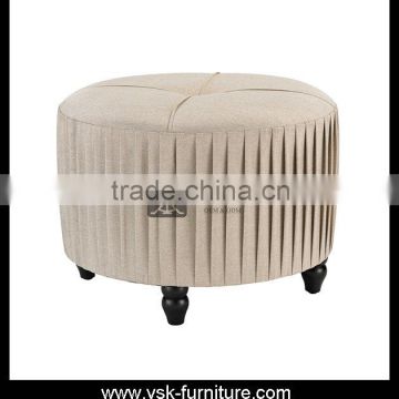 OT-048 Luxury Design Round Ottoman Bed End Stool