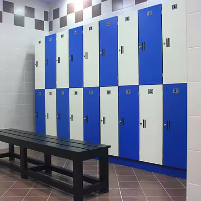 New design aluminium profile locker hpl 2 doors compact laminate swimming changing locker