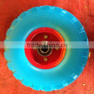 Light Blue Foam wheel tyre 4.10-4 red rim