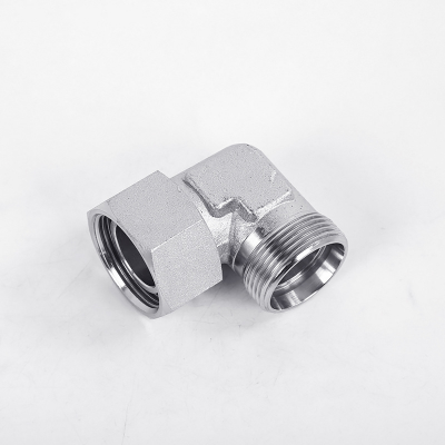 Hydraulic Fitting, H-Type Ferrule Transition Fitting, Male & Female Thread 90° Elbow (Model: 2D9), Stainless Steel photo-4