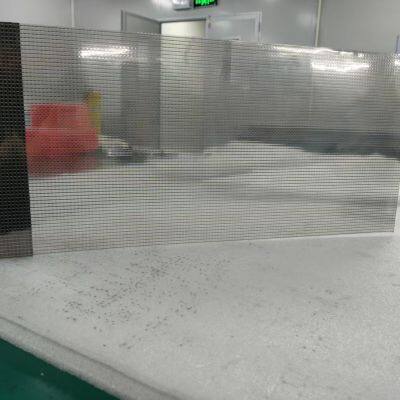 Flexible Led Film Crystal Display Screen Transparent Led Screen on Shopping Mall windows Glass Adhesive Led Advertising Panel