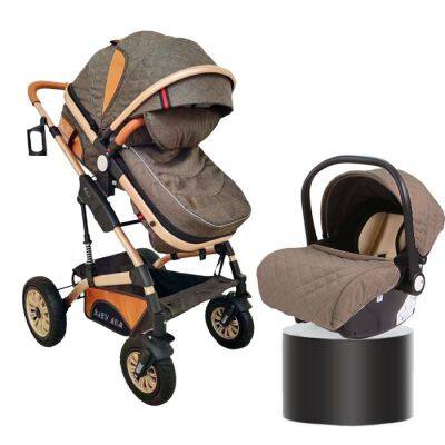 Luxury 3-in-1 Multifunction Baby Stroller With Removable Carry Cot Pram Wholesale Option - Buy Two-way High Landscape Stroller oxford Material Newborn