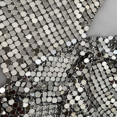 Promotional Matte Gold Metallic Sequin Clothing