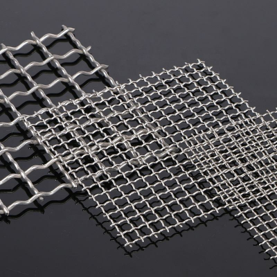 Customized Wear-resistant 65mn Steel Crimped Woven Wire Mesh Mine Sieve Vibrating Screen Mesh photo-2