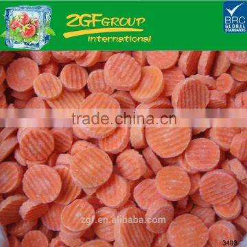 IQF frozen crinkle sliced carrot