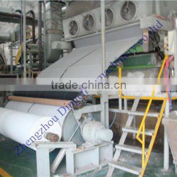 small toilet paper making machine from waste paper, cotton, bagasse, wheat straw