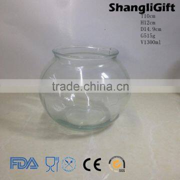 1300ml Large Ball Glass Candy Storage Jar