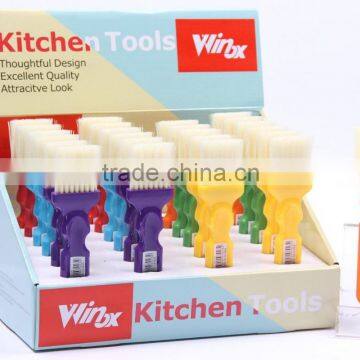 COLORFUL PROMOTIONAL PLASTIC PS + NYLON BRUSH FOR SUPERMARKET photo-2