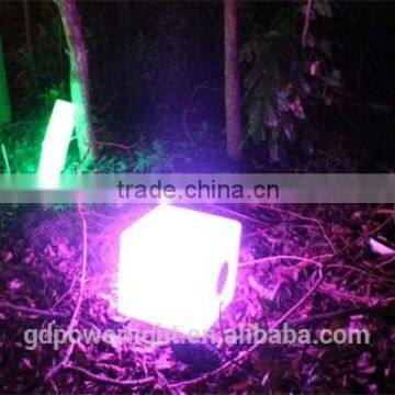 LED luminaries cube with bluetooth speaker stereo 4343B4