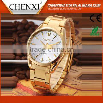 Top Selling Japan Movt Quartz Movt Watches Men Gold Wholesale
