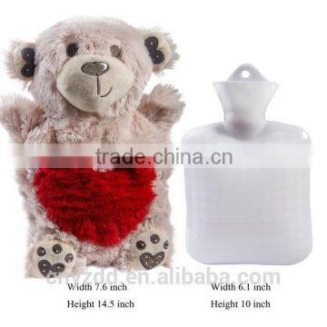 Plush Bear Cover for Hot Water Rubber Bottle /Stuffed Bear Cover for Hot Water Bottle photo-3