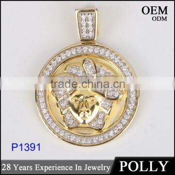 Necklace Factory Supply Cool Pendant for Men Gold Coin Pendant photo-4