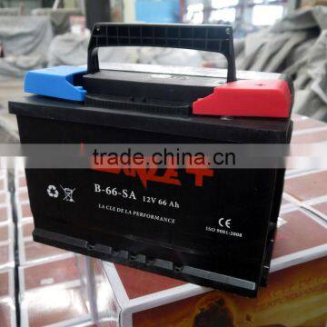 Excellent JIS 12V66AH maintenance-free Lead Acid Storage Battery for Car Starting N66MF