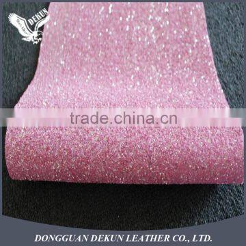 Wholesale Dongguan PU Glitter Leather For Decoration