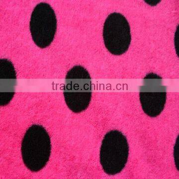 textile pv plush fleece mattress fabric