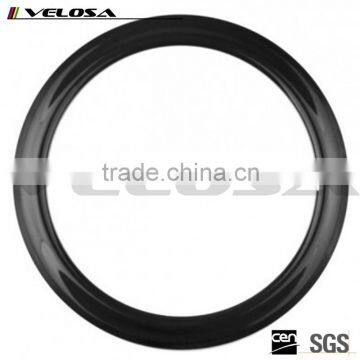 Velosa 700C carbon road bike rim clincher, 60C 23mm Width wide tire design carbon rim