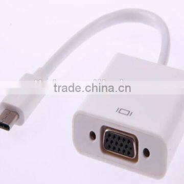 Top Seller 1080p TYPE C Mini USB3.0 to VGA Cable Adapter for Computer/smart Phone photo-3