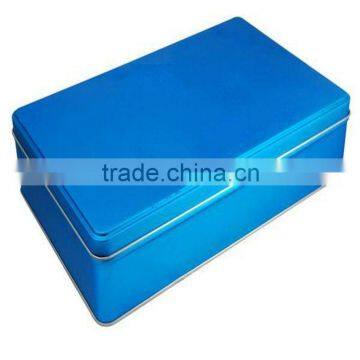 rectangular metal tin box for cookies package