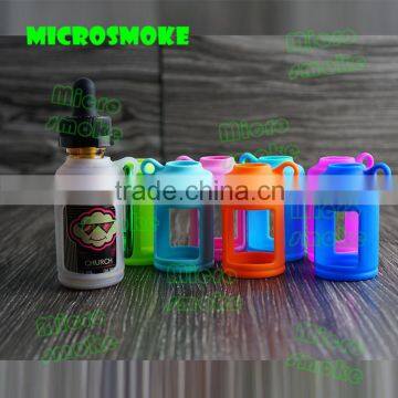 Best selling products e cigarette liquid bottle silicone cover e cigarette mod vapor liquid bottle silicone case