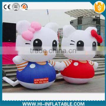 Best Selling inflatable cartoon HELLO KITTY for outdoor DECORATION,advertising