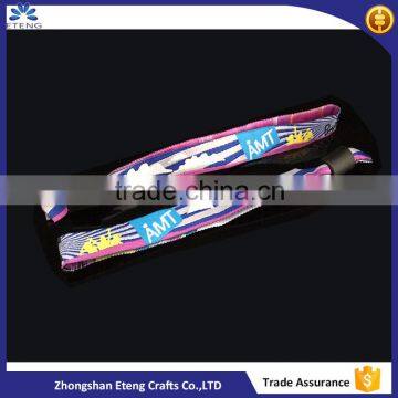 Single Cheap Custom Festival Woven Fabric Wristband for Events                        
                                                Quality Choice