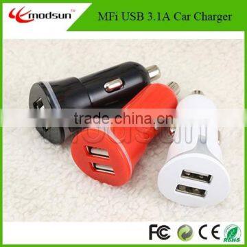 MFI dual USB car charger 3.1A