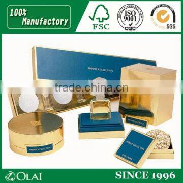 Brand Cosmetic Perfume Box With Blue Paper