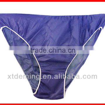 Disposable dark blue underwear brief