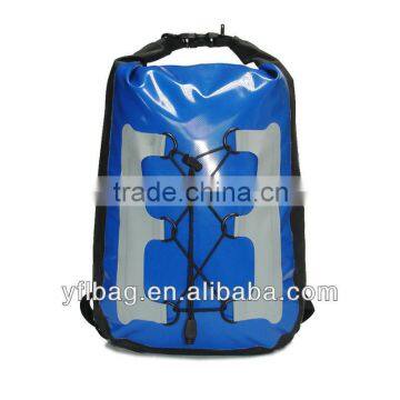 22 Liter blue waterproof backpack for leisure or sports