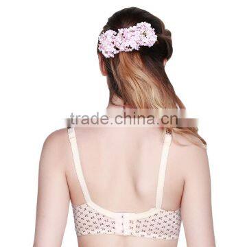 Nursing Bra Cotton Bra Pregnant Women Breastfeeding Open Buckle Bra photo-2