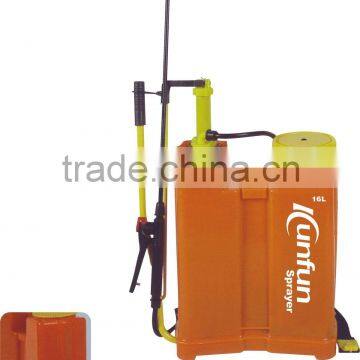 16L double pump with water level agriculture hand sprayer