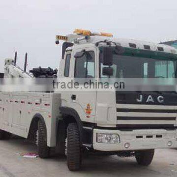 JAC 8*4 platform road wrecker truck