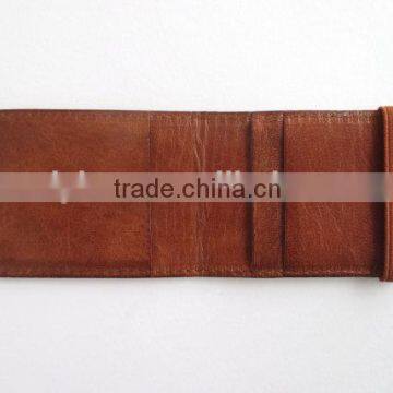 High Quality Mens Name Card Holder Business Leather Credit Card Case