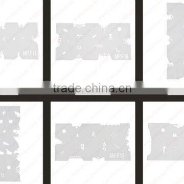 Hot !!! reusable nail art airbrush stencils