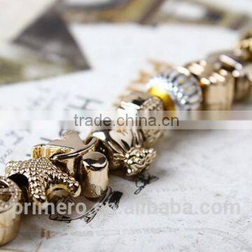 High Quality Charms Beads Fit DIY Bracelet Gold Fashion Bangles for Women photo-6