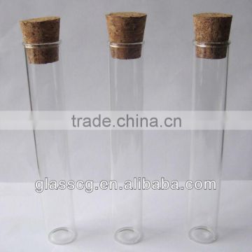 Glass test tube with cork for sale