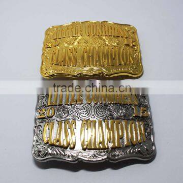 Personalized Quality Golden Long Horn Bull Western Belt Buckle photo-4