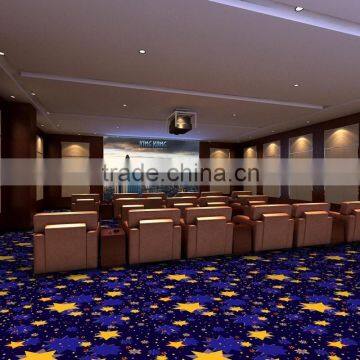 broadloom machine woven cinema carpet