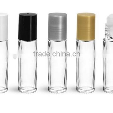 5ml ,10ml clear glass essential oil roll on bottle