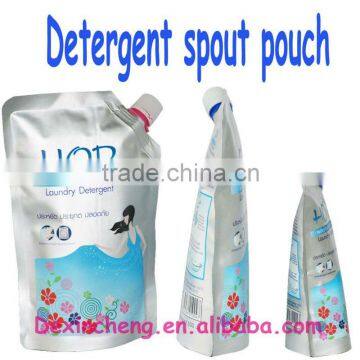 Stand Up Pouch with Spout For Liquid Laundry Detergent