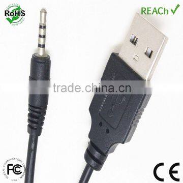 Factory price 3.5mm jack plug to usb cable