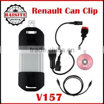 Professional OBD2 OBDII renault can clip diagnostic interface v156 scan tool 2016 free shipping via dhl