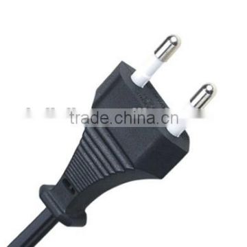 Swiss two prong power cord plug with SEV approval 10A 250V