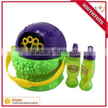 Electric Bubble Blizzard Basket Machine Toy for Kids With Handle and Removable Cover