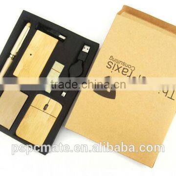 Bamboo usb kit for promotional use/ 3 in 1 usb kit